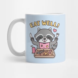 Cute Raccoon Getting Ready To Eat Well Trash Food Mug